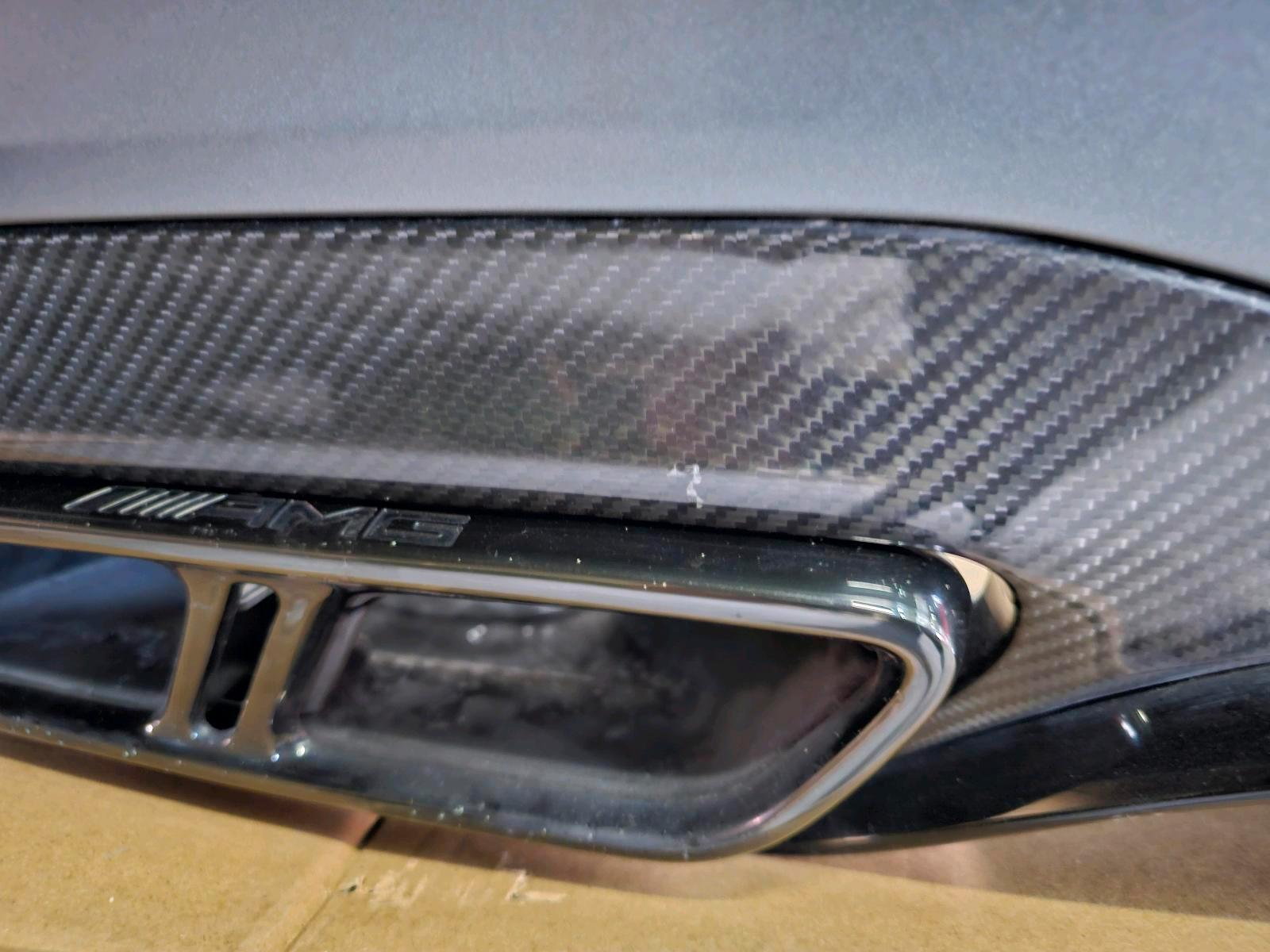 Mercedes E63 AMG Rear Bumper – W213 Sedan – Carbon Diffuser & Exhaust Trims – OEM - Image 4