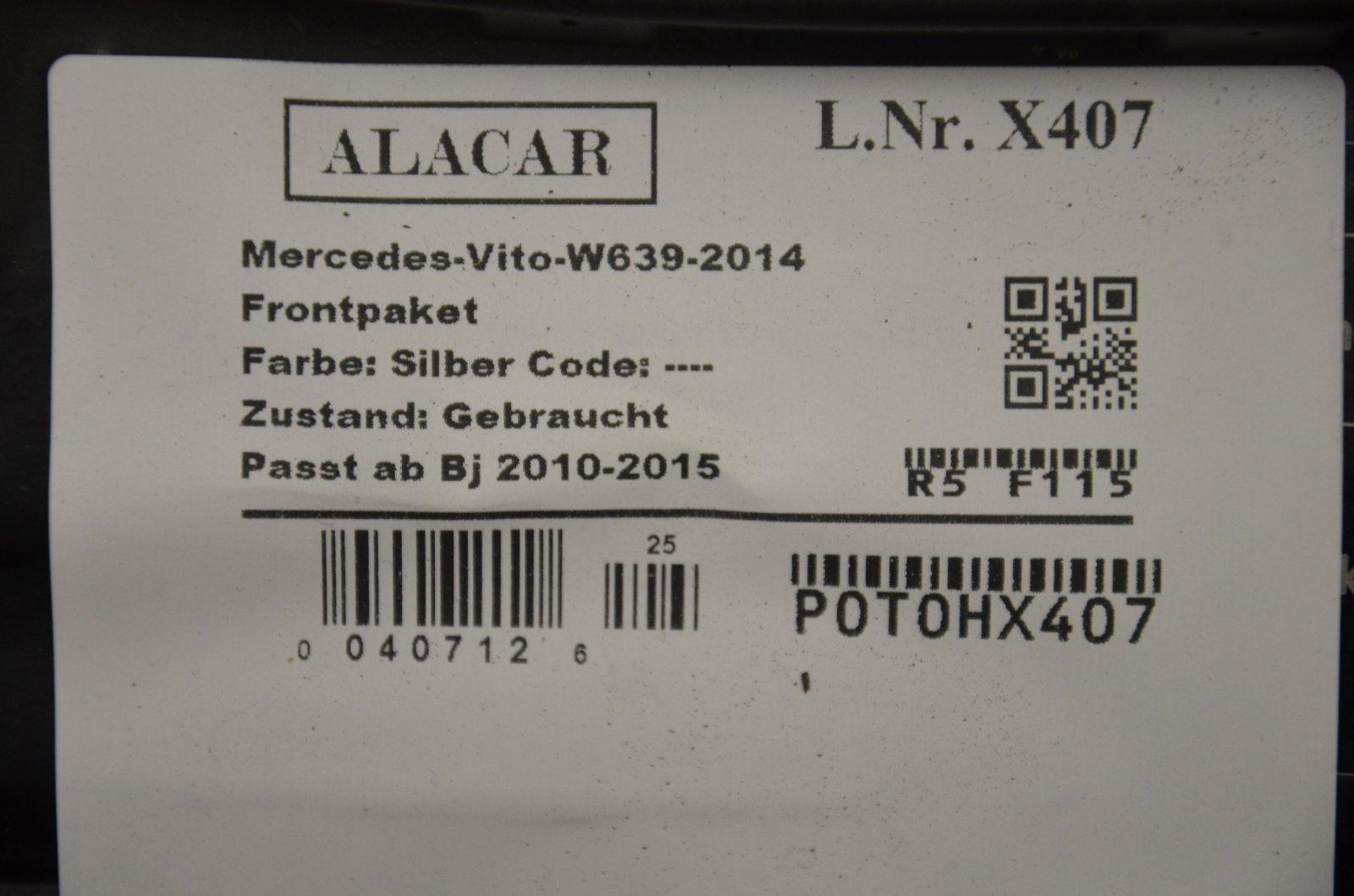 Mercedes-Benz Vito W639 Complete Front End Assembly - Image 10