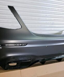 Alternative view of Mercedes E63 AMG Rear Bumper – W213 Sedan – Carbon Diffuser & Exhaust Trims – OEM