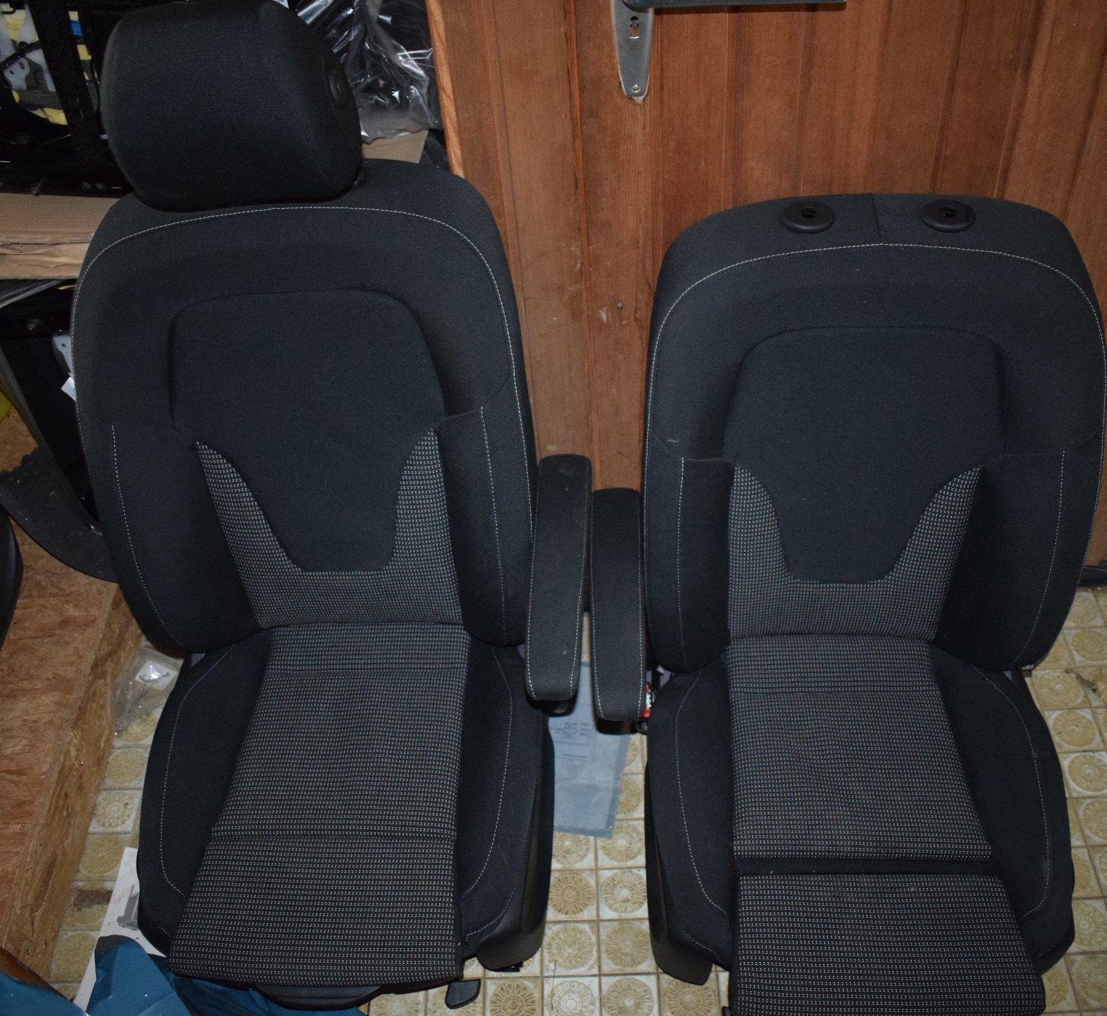 Mercedes W447 V-Class Fabric Seats – Driver + Passenger