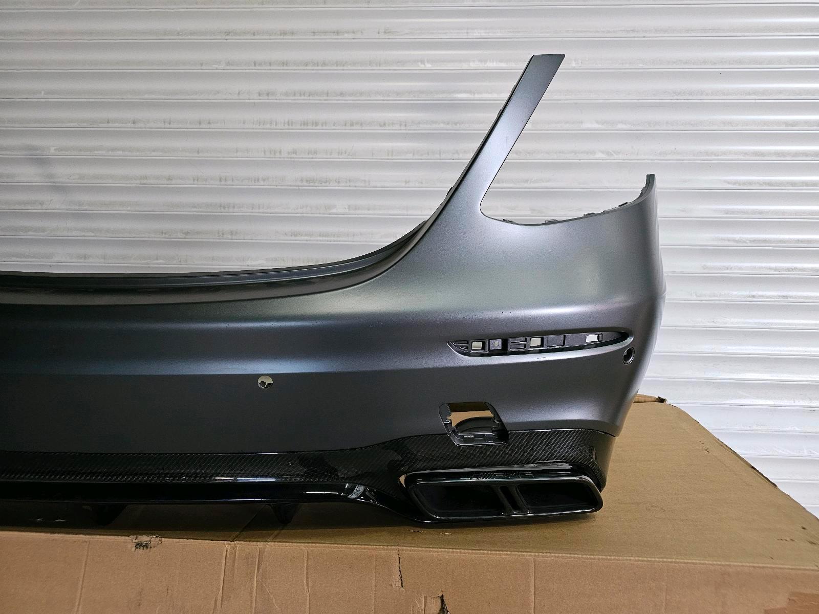 Mercedes E63 AMG Rear Bumper – W213 Sedan – Carbon Diffuser & Exhaust Trims – OEM - Image 7